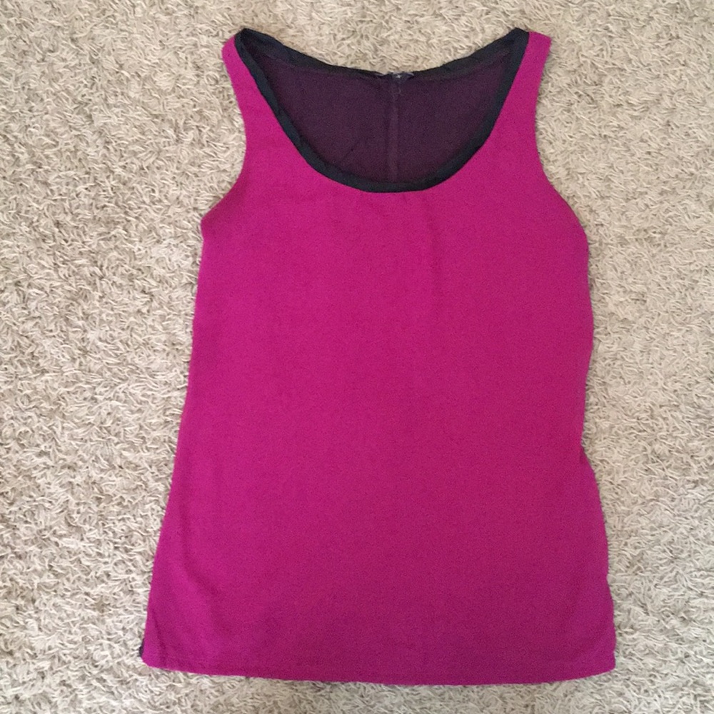 Express Brand fuchsia, Black & plum camisole S